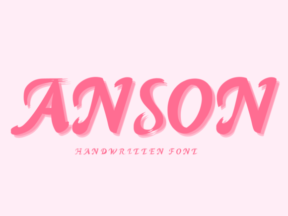 Anson: The Sweet Handwritten Font for Authentic Design
