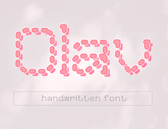 Olav: The Dotted Handwritten Font for Authentic Design