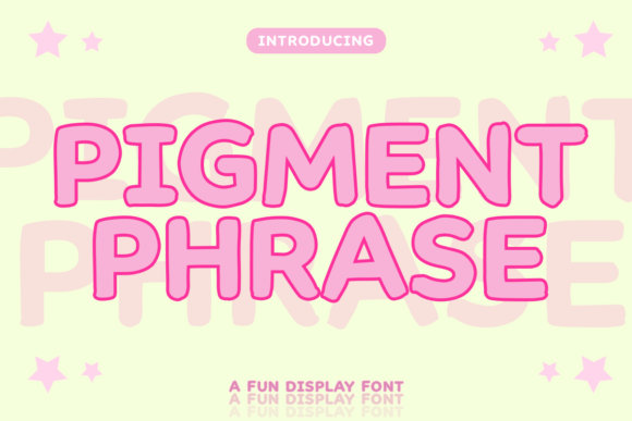 Pigment Phrase: More Than Just a Display Font