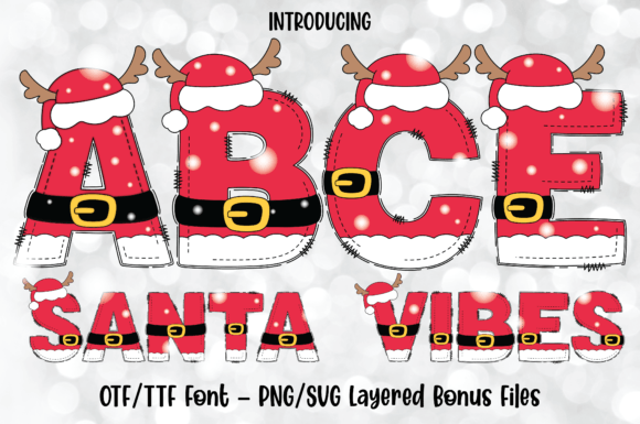 Santa Vibes: Creating Festive Magic with a Versatile Display Font