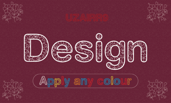 Uzairr9: A Bold Typeface with Built-In Artistry